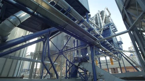 Grain processing plant pipes