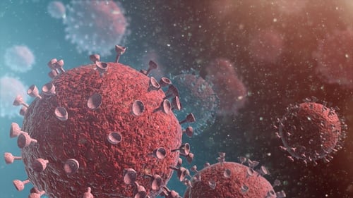 Coronavirus Floating Inside Human Body (2 Pack)