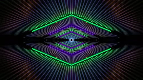 VJ Neon Light Tunnel Loop