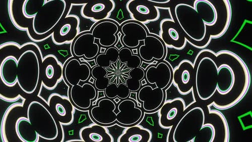 Dynamic Abstract Geometric Tunnel Loop Background