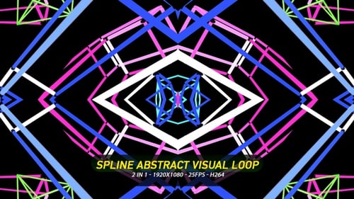 Spline Abstract Visual Loop