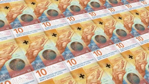 Switzerland Banknotes Money / 10 Swiss Franc 4K