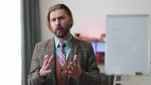 Adult Presenting in a Business Setting