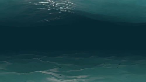 Seamless Fluid Underwater Ocean Waves Loop Background