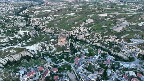 Cappadocia aerial view 4 K Awesome Background