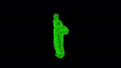 4K Green Party Animal Yeti Dance Loop