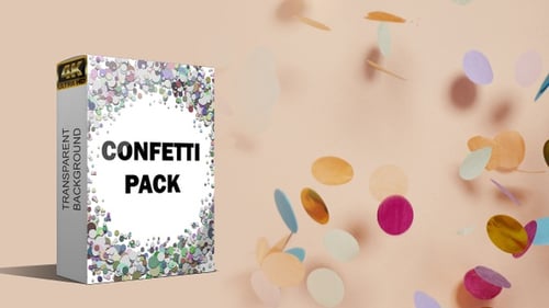Colorful Confetti Falling Pack for Festive Celebrations