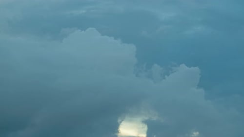 Evening Cumulus Clouds