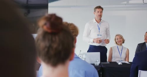 Business Conference Presentation and Discussion