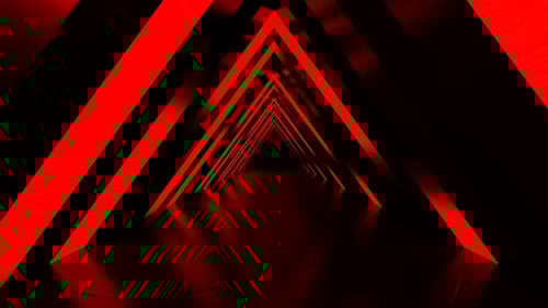 Bucle de túnel triángulo rojo