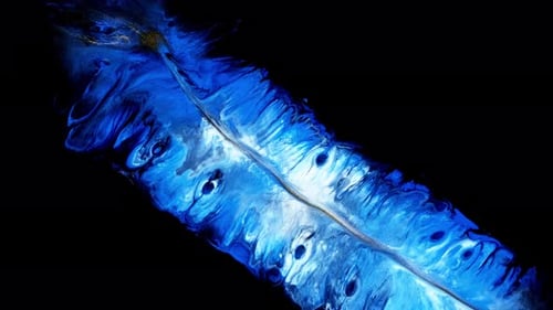 Blau und Weiß Kreative abstrakte Acryl-Tapete Textur Acrylmalerei auf Leinwand