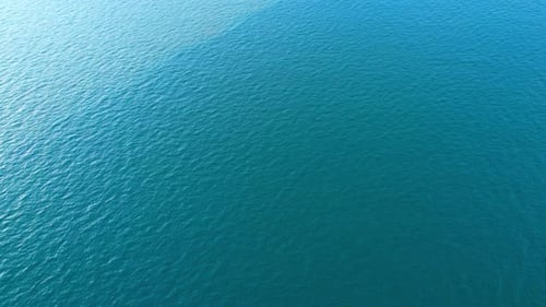4K aerial drone view of beautiful sea waves, Flight over sea.