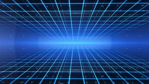 Digitale Technologie-Linien Hintergrund mit Licht