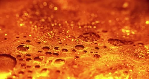 Glitter Paint Flow Molten Gold Texture Fluid Leak