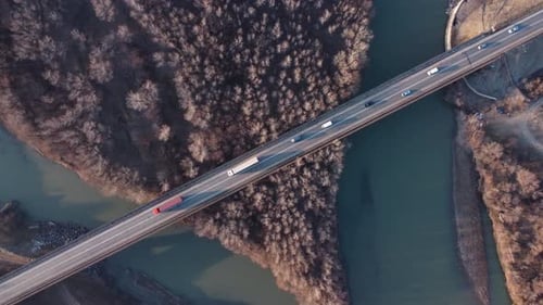 Trucks On The Bridge