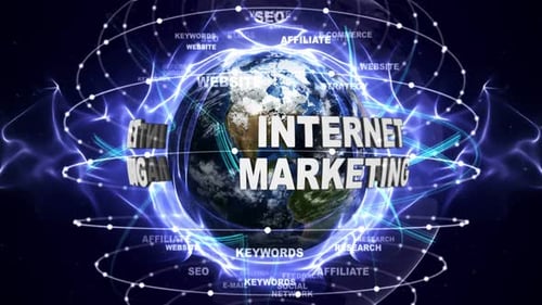Internet-Marketing-Text rund um die Erde
