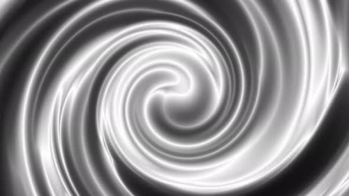 Black White Color Silky Twisted Liquid Motion Animated Background