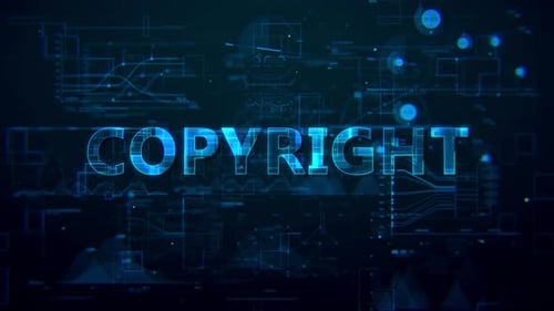 Copyright Données numériques Text 4k