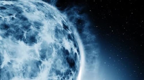 Abstract Blue Planet, Copy Space
