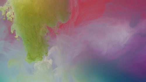 Yellow ink mixing with other colors