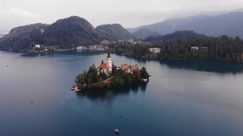 Bled Lake and Bled Island.