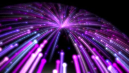 Glowing Abstract Light Beams Motion Background