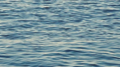 Ocean with Blue Water Waves Surface