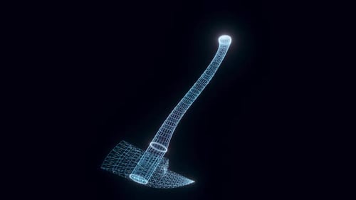 Fire Axe Hologram Rotating Hd