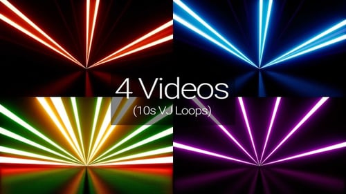 Shining Light Rays Stage Backgrounds 4K Pack