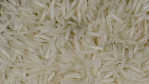 White Basmati Rice Display
