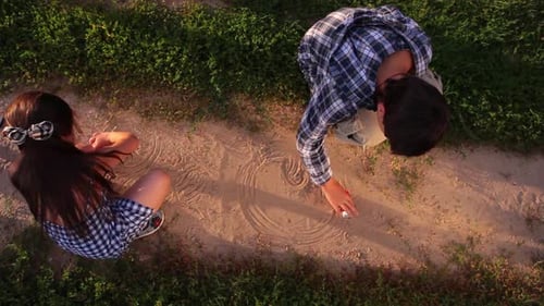 Children Play Outside.