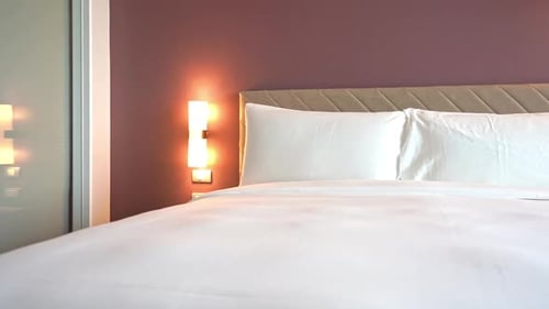 Modern Hotel Bedroom with King Size Bed