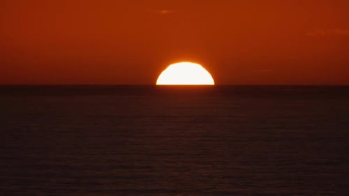 Beautiful Landscape with Sea Sunset