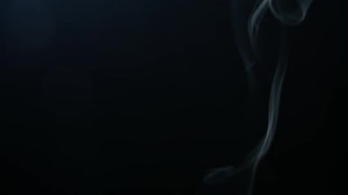 Abstract Smoke Rising on a Black Background