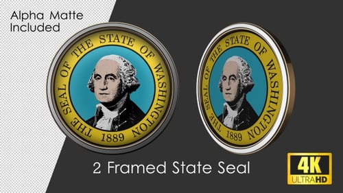 Framed Seal Of Washington State