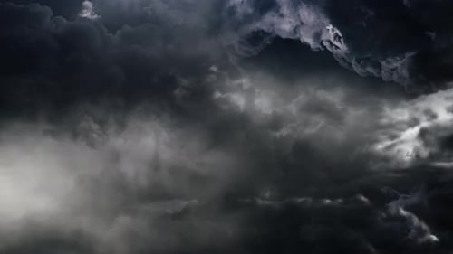 Ominous Gray Storm Clouds Moving Dynamically