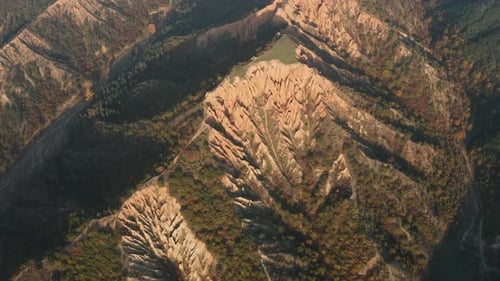 Scenic Hills Landscape Aerial View