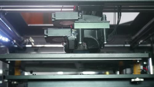 3d The Printer Prints The Part