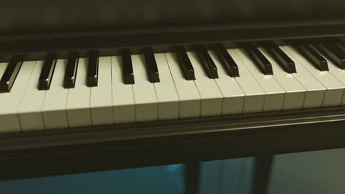 Modern Piano Keys Playing Animation