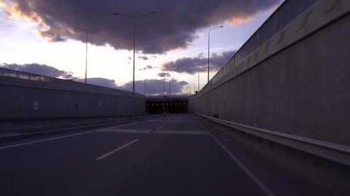 Auto auf einer Straße fahren