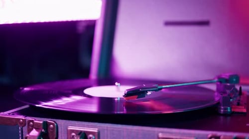 Vinyl Record Closeup