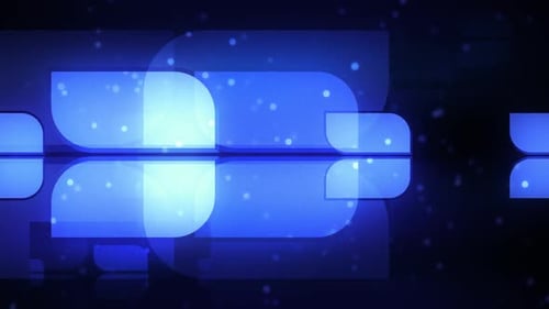 Glowing Blue Geometric Shapes Dynamic Background Animation