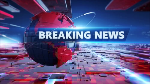Futuristic Breaking News Digital Globe Broadcast Intro