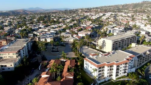 Aerial View of San Clemente Coastline Town
