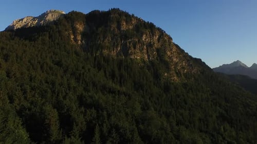 Aerial view of a cliff