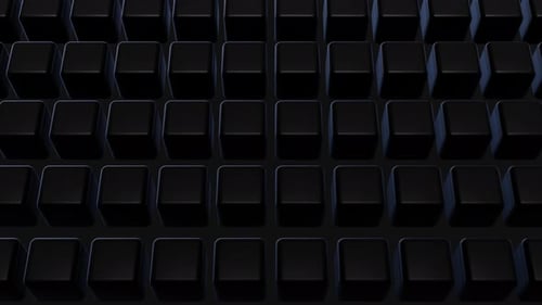 Abstract Black Cubes Grid Modern Geometric Background