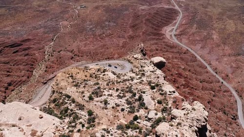 Red Cliff Aerial Mojave Desert USA