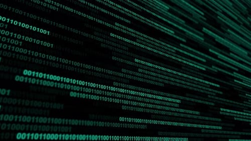 Binary code abstract technology background. Global network