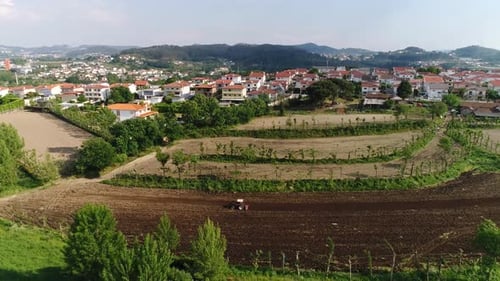 Tractor Working In The Field