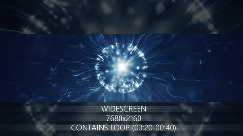 Vj Molecule Blue Particles Background